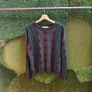 Vintage  Protocol Abstract Sweater Medium